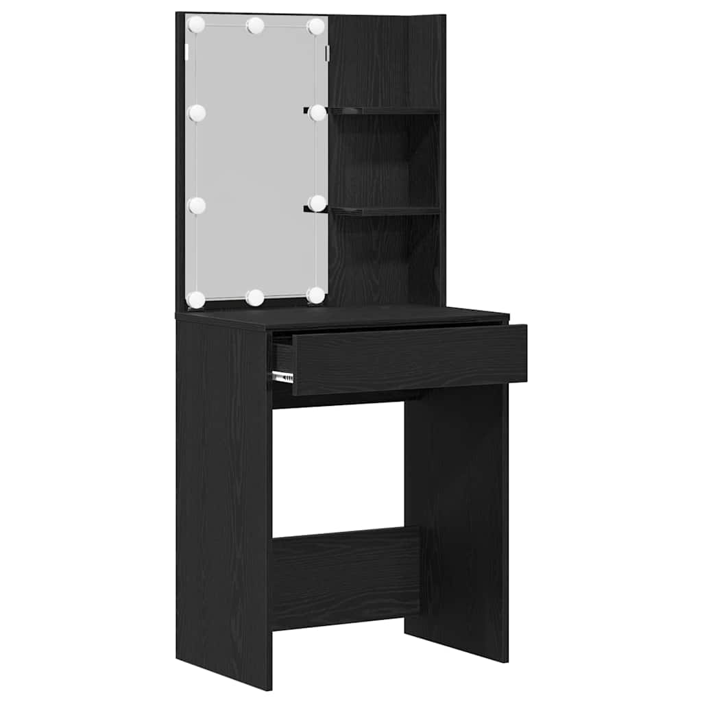 vidaXL Τραπέζι περιποίησης Μαύρη Οξυά 60 x 40 x 140 cm