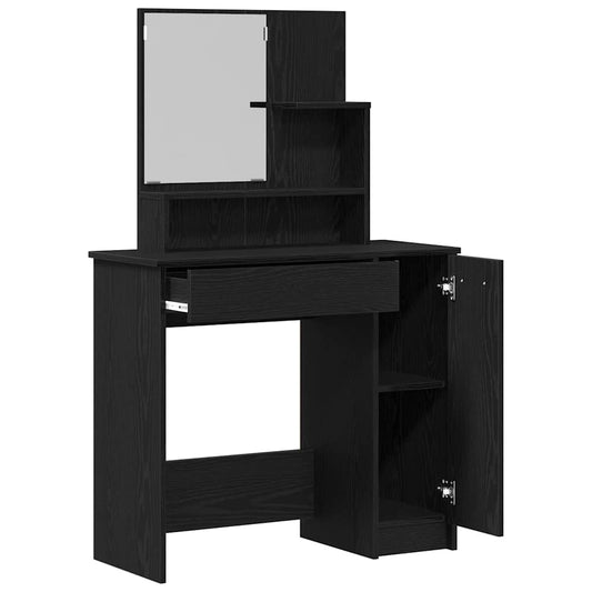 vidaXL Τραπέζι περιποίησης Μαύρη Οξυά 86,5 x 35 x 136 cm