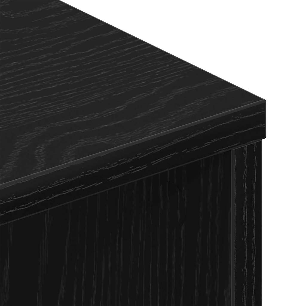 vidaXL Ντουλάπι TV 2 pcs Μαύρη Οξυά 80 x 30 x 30 εκ Επεξεργασμένο ξύλο