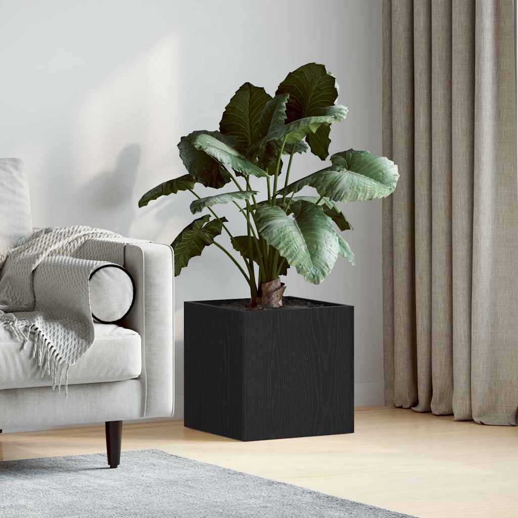 vidaXL Γλάστρα Μαύρη δρυς 40 x 40 x 40 cm Επεξεργασμένο ξύλο