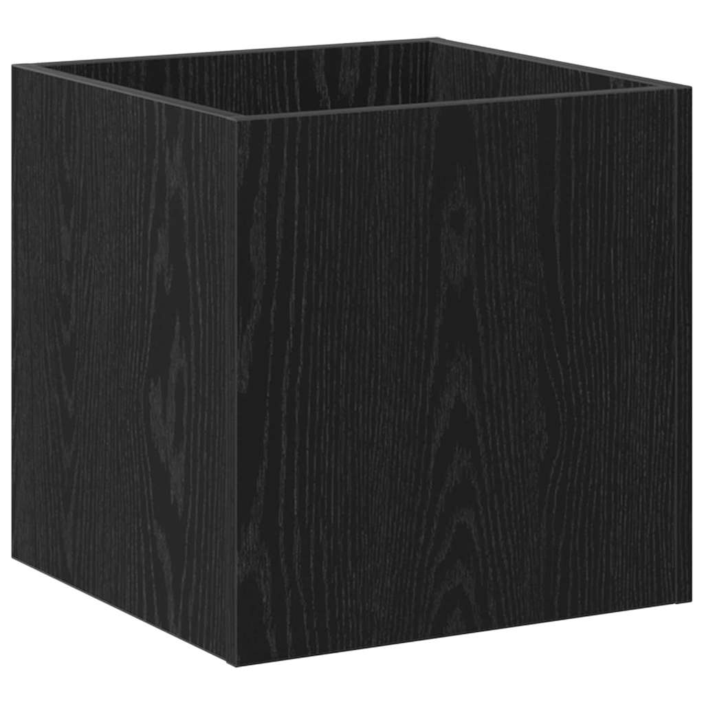 vidaXL Γλάστρα Μαύρη Οξυά 40 x 38.5 x 40 εκ Επεξεργασμένο ξύλο