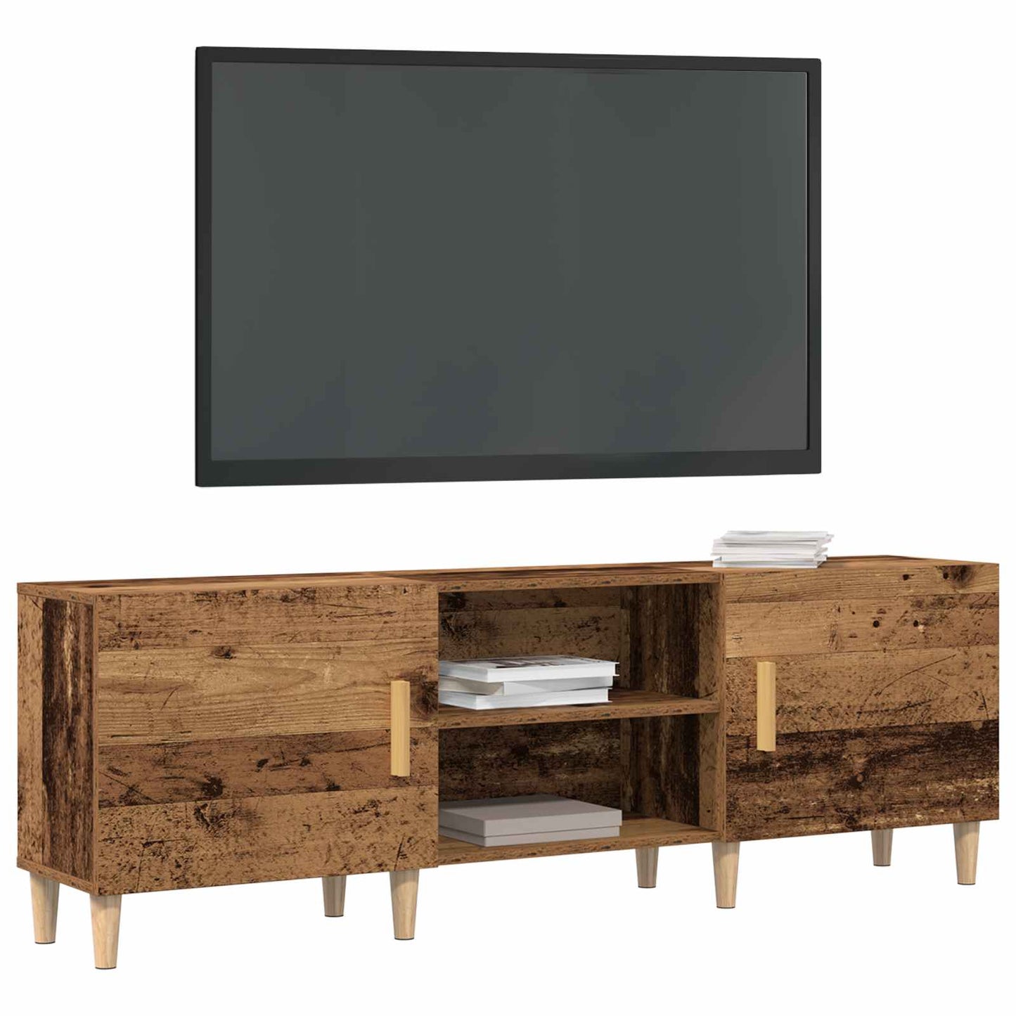 vidaXL Ντουλάπι TV Παλαιό ξύλο 150 x 30 x 50 εκ Επεξεργασμένο ξύλο