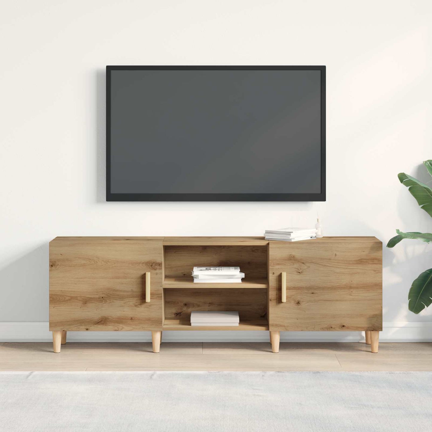 vidaXL Ντουλάπι TV artisan δρυς 150 x 30 x 50 εκ Επεξεργασμένο ξύλο