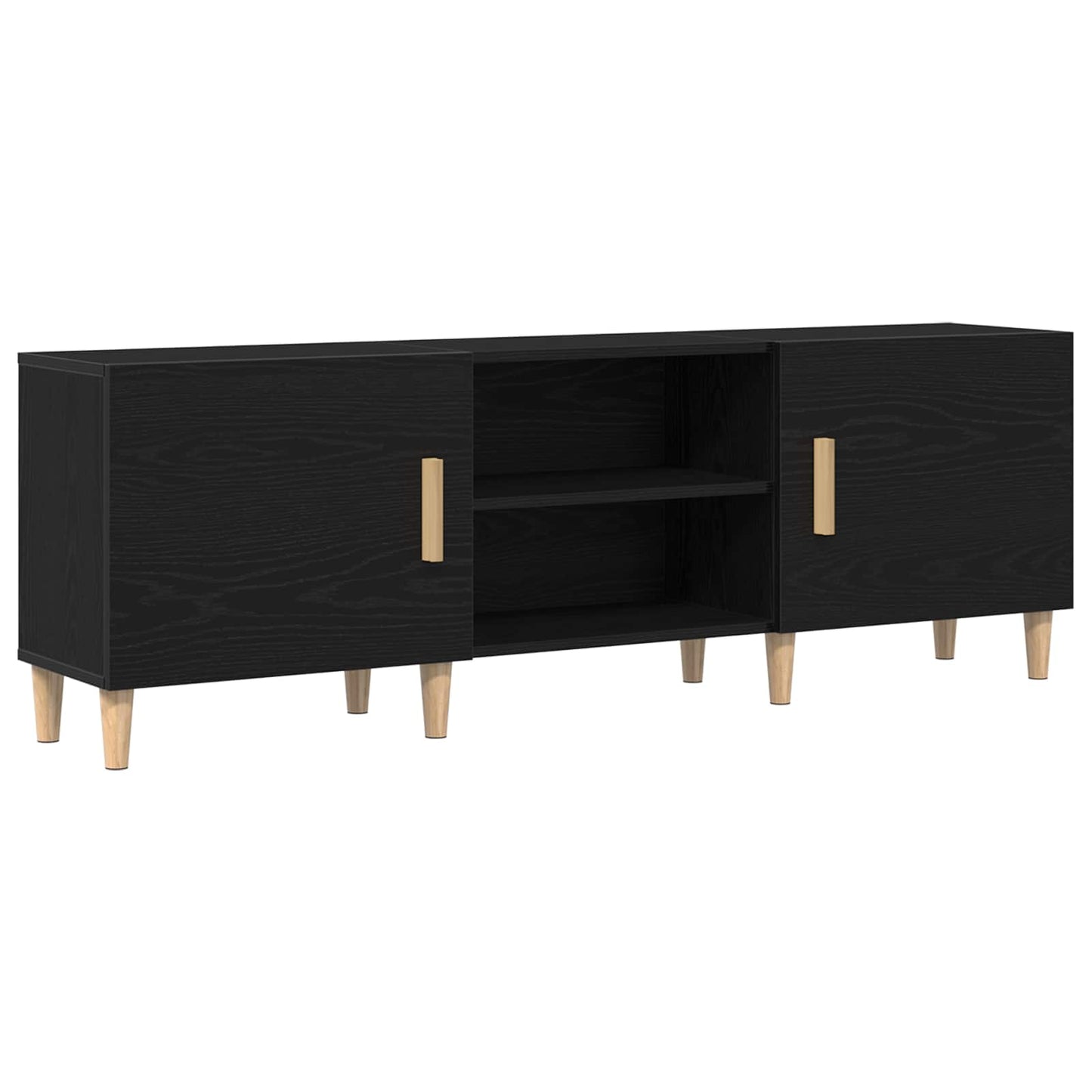 vidaXL Ντουλάπι TV Μαύρη Οξυά 150 x 30 x 50 εκ Επεξεργασμένο ξύλο
