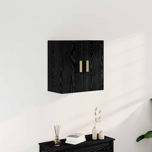 vidaXL Ντουλάπα Τοίχου 60 x 30 x 60 cm Επεξεργασμένο Ξύλο Μαύρη Οξυά