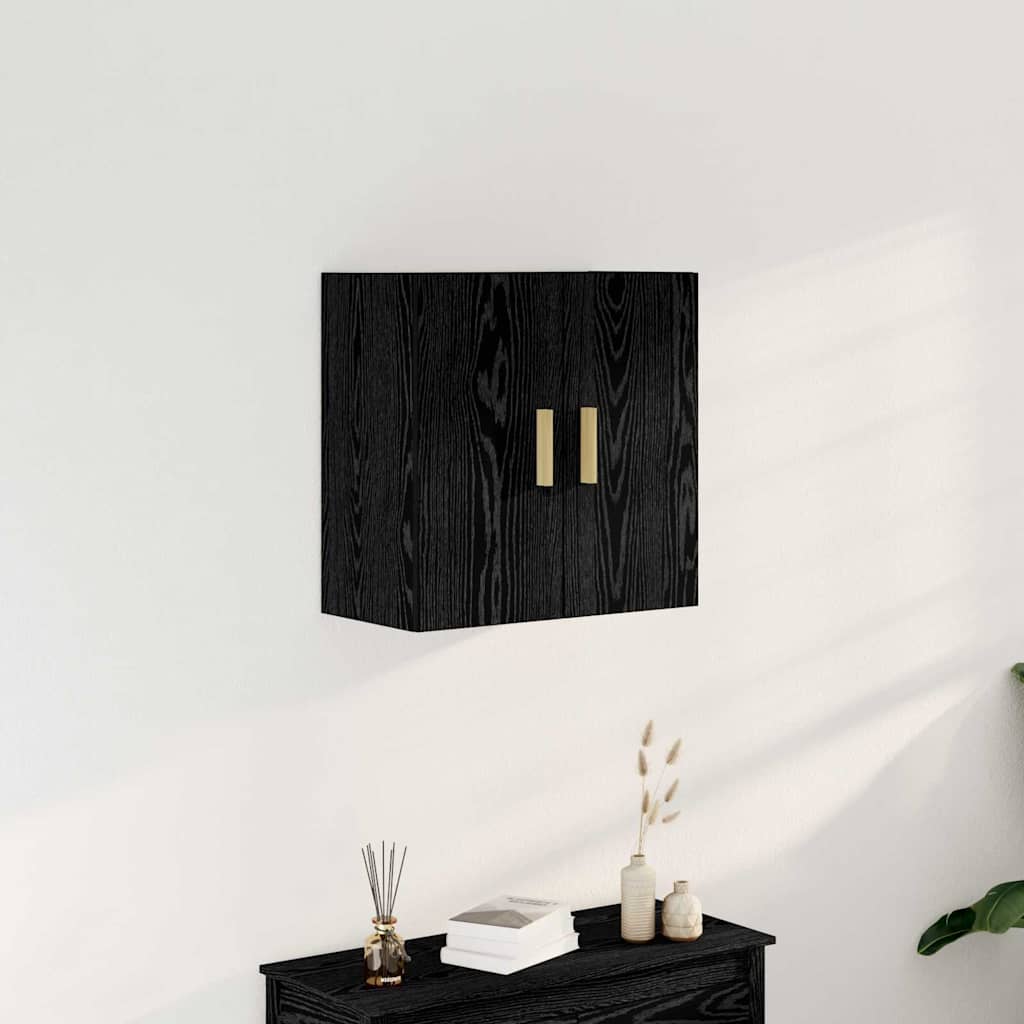 vidaXL Ντουλάπα Τοίχου Μαύρη δρυς 60 x 30 x 60 cm Επεξεργασμένο ξύλο