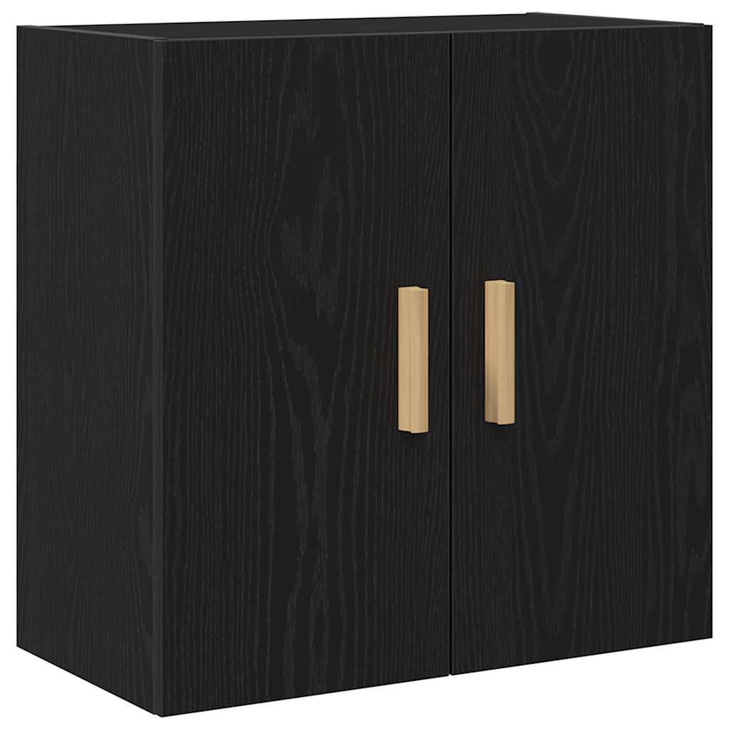 vidaXL Ντουλάπα Τοίχου 60 x 30 x 60 cm Επεξεργασμένο Ξύλο Μαύρη Οξυά