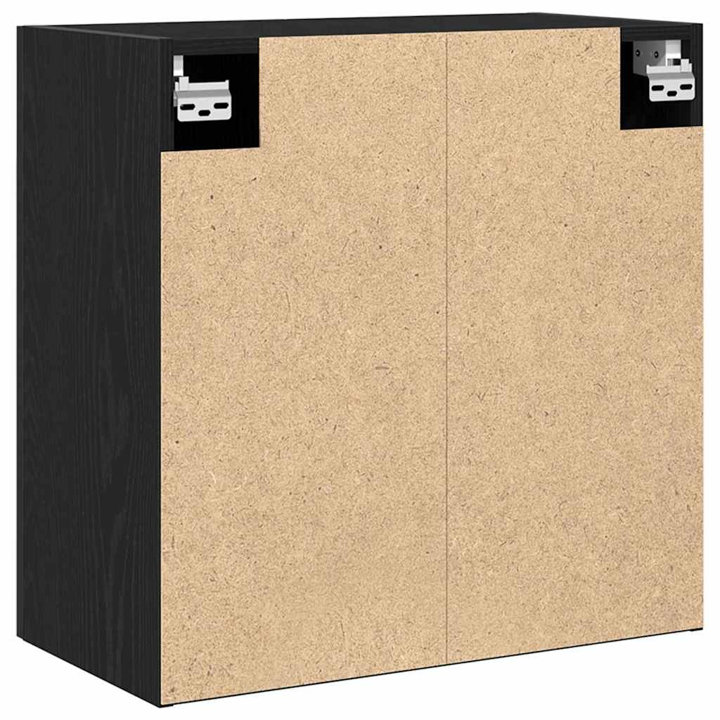 vidaXL Ντουλάπα Τοίχου 60 x 30 x 60 cm Επεξεργασμένο Ξύλο Μαύρη Οξυά