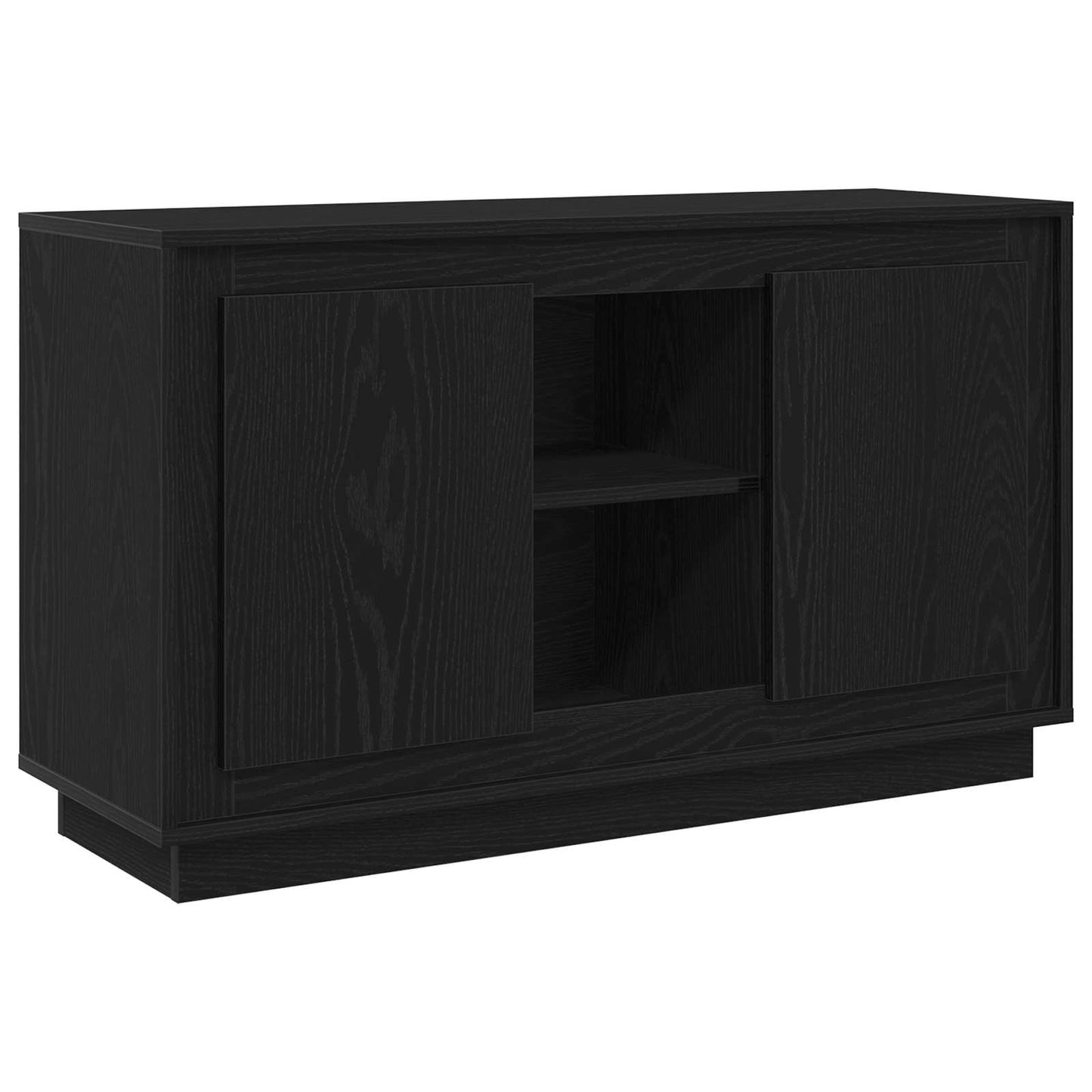 vidaXL Πλαϊνό γραφείο Μαύρη Οξυά 102 x 35 x 60 εκ Επεξεργασμένο ξύλο
