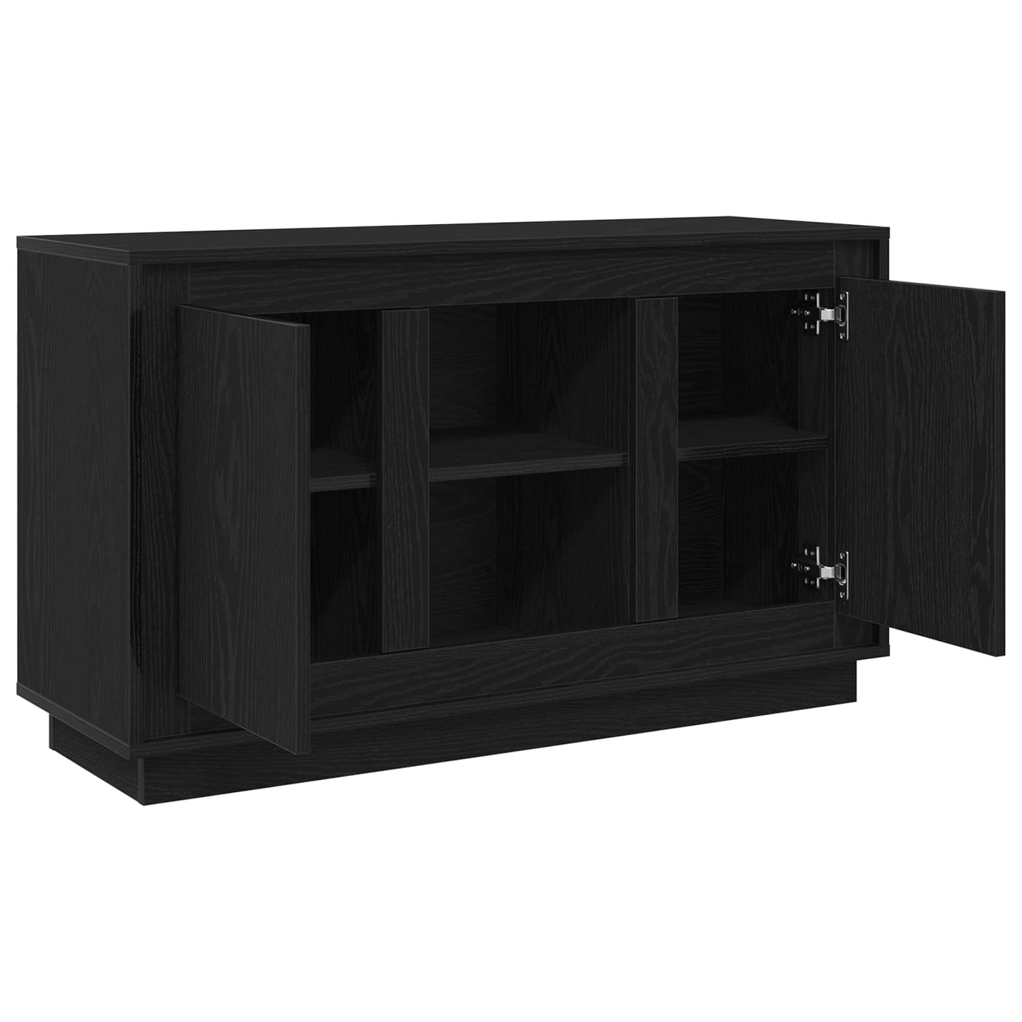 vidaXL Πλαϊνό γραφείο Μαύρη Οξυά 102 x 35 x 60 εκ Επεξεργασμένο ξύλο