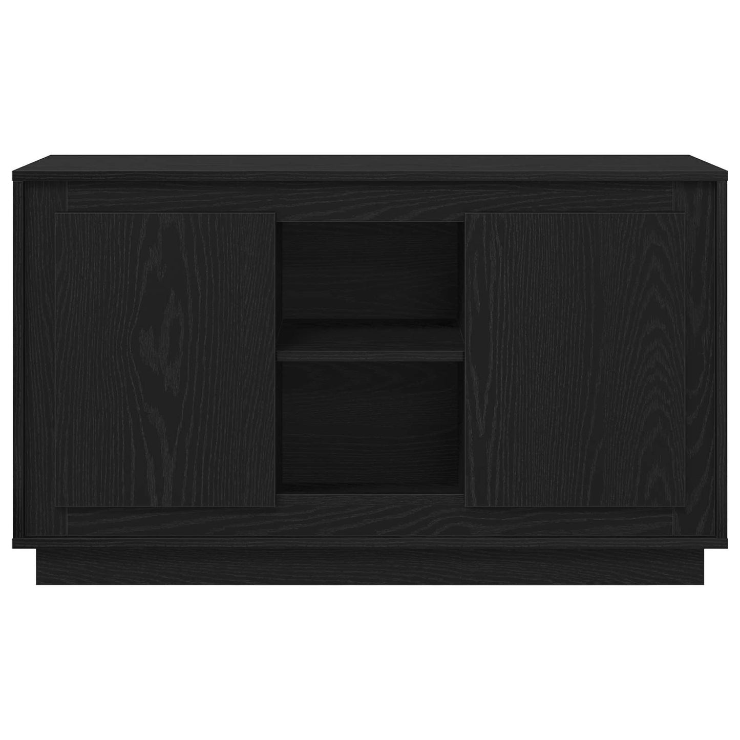 vidaXL Πλαϊνό γραφείο Μαύρη Οξυά 102 x 35 x 60 εκ Επεξεργασμένο ξύλο