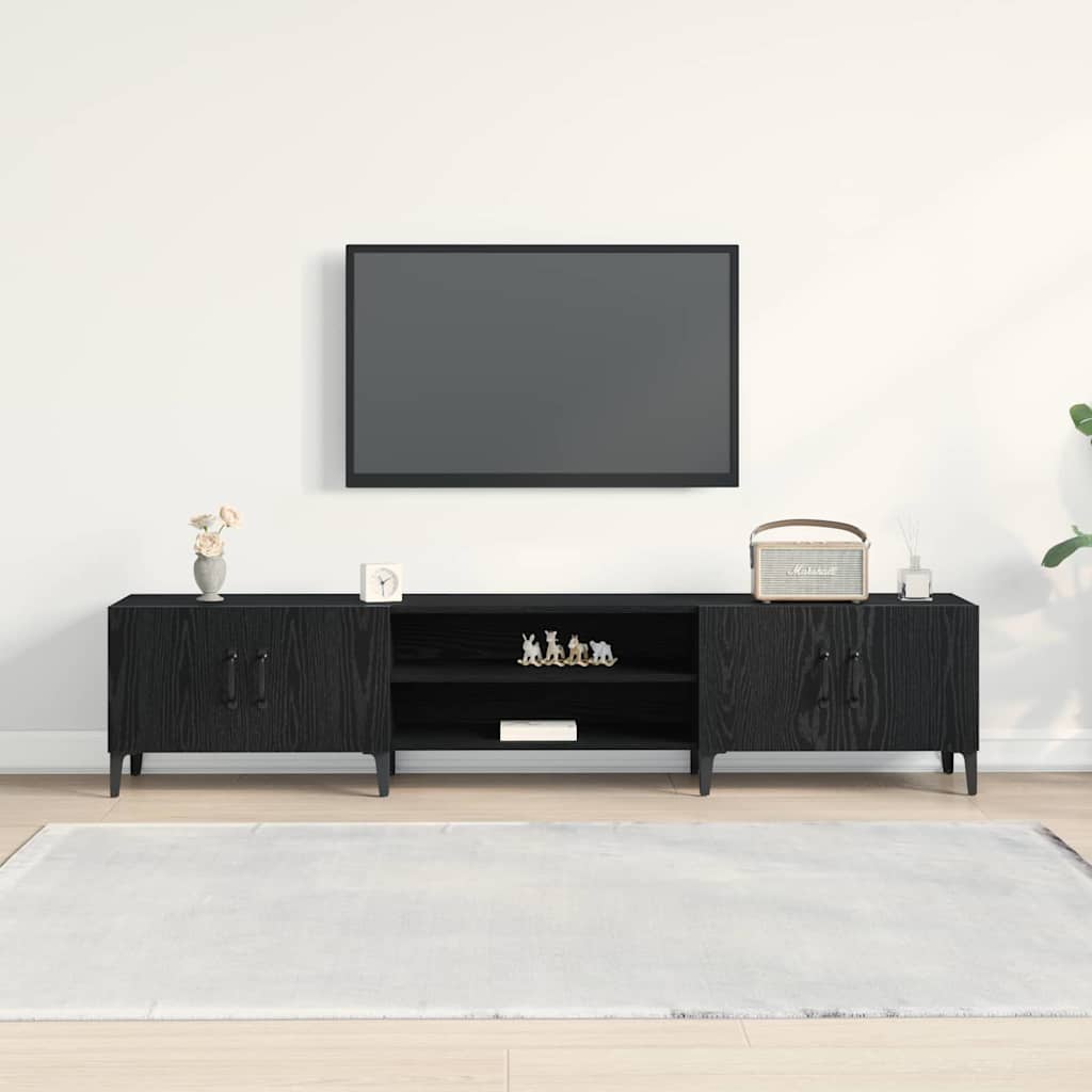 vidaXL Ντουλάπι TV Μαύρη Οξυά 180 x 31,5 x 40 εκ. Επεξεργασμένο ξύλο