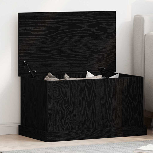 vidaXL Κουτί αποθήκευσης Μαύρη δρυς 70 x 40 x 28 εκ Επεξεργασμένο ξύλο
