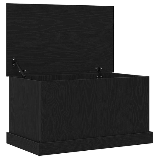 vidaXL Κουτί αποθήκευσης Μαύρη δρυς 70 x 40 x 28 εκ Επεξεργασμένο ξύλο