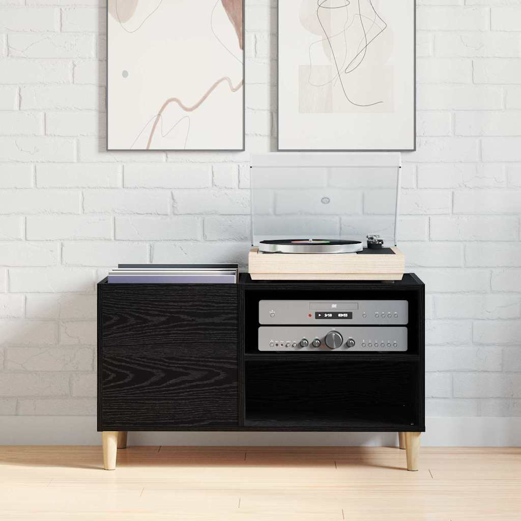 vidaXL Ντουλάπι δίσκων βινυλίου 84,5 x 38 x 48 cm Επεξεργασμένο Ξύλο