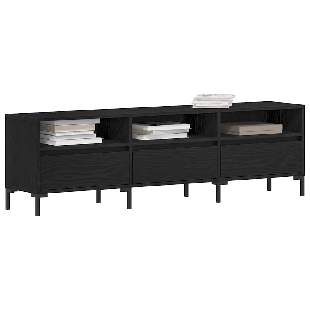 vidaXL Ντουλάπι TV Μαύρη Οξυά 150 x 30 x 44,5 εκ. Επεξεργασμένο ξύλο