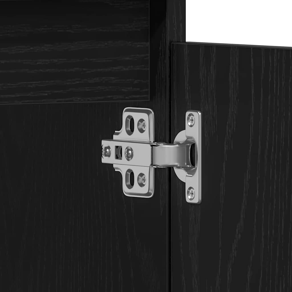 vidaXL Ντουλάπι Νιπτήρα Μαύρη Οξυά 65 x 33 x 60 εκ Επεξεργασμένο ξύλο