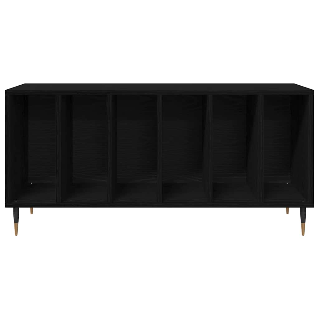 vidaXL Ντουλάπι δίσκων βινυλίου Μαύρη Οξυά 100 x 38 x 48 εκ.