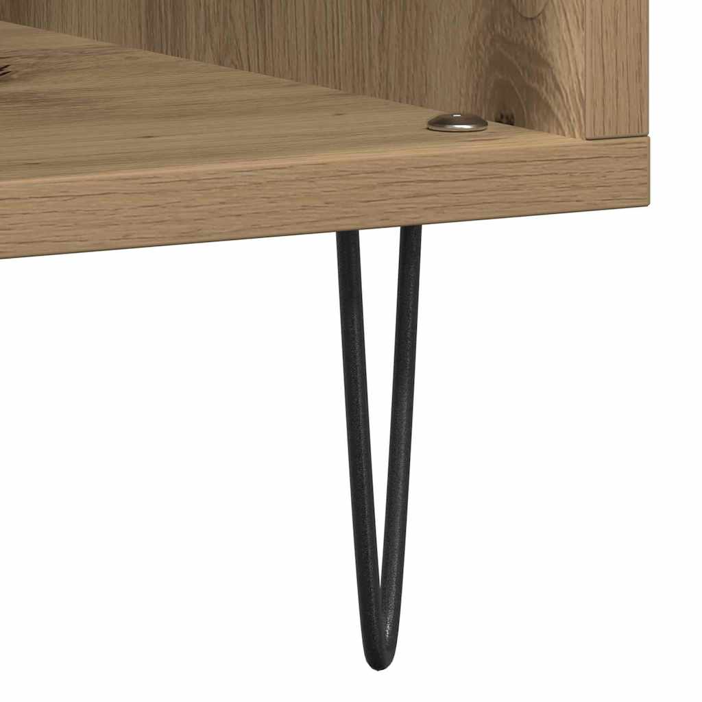 vidaXL Ντουλάπι δίσκων βινυλίου artisan δρυς 100 x 38 x 48 εκ.