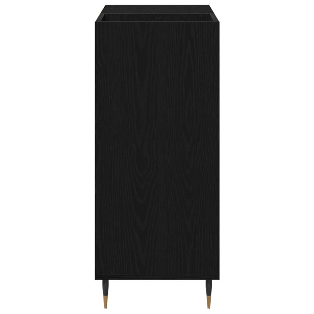 vidaXL Ντουλάπι δίσκων βινυλίου Μαύρη Οξυά 85 x 38 x 89 εκ.