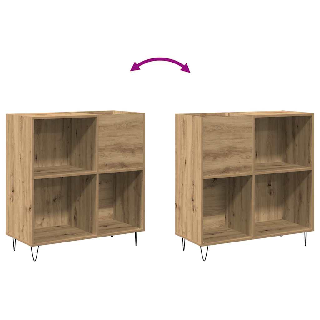 vidaXL Ντουλάπι δίσκων βινυλίου artisan δρυς 85 x 38 x 89 εκ.