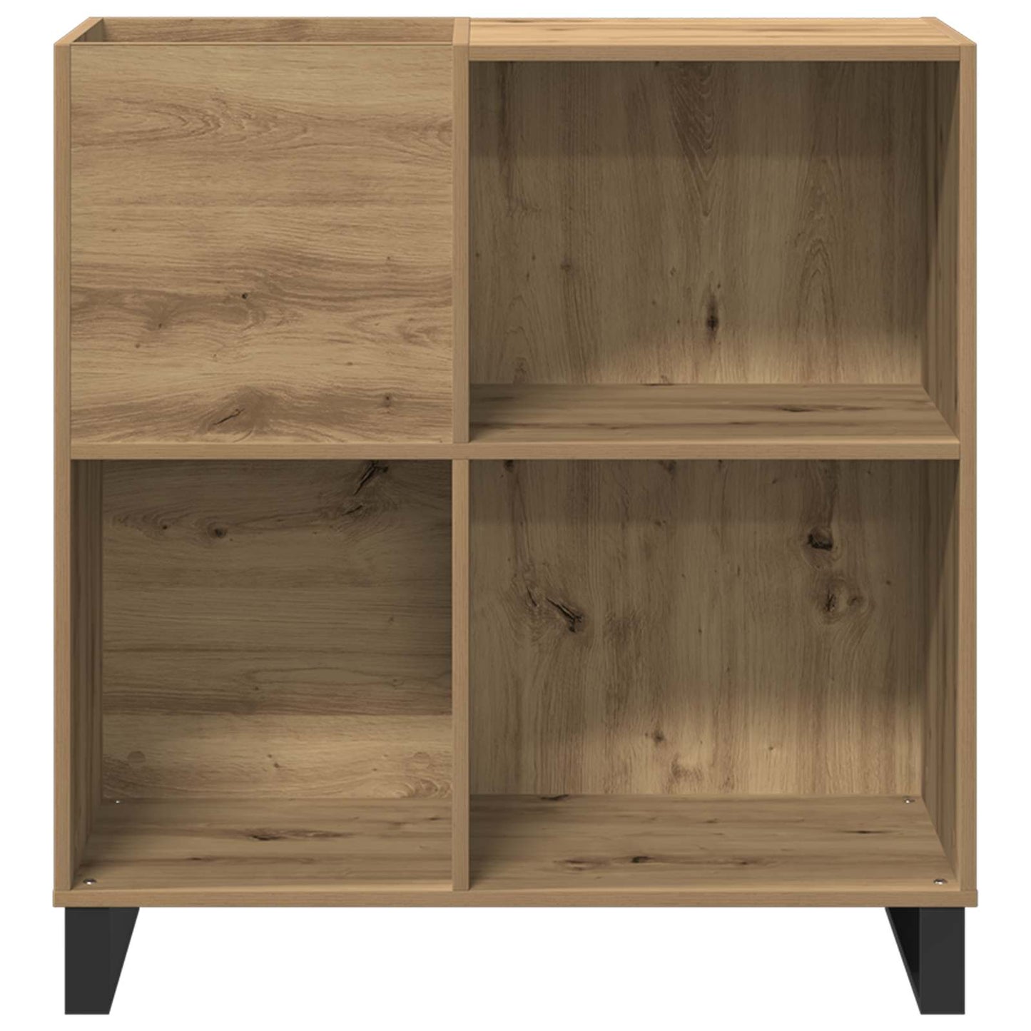 vidaXL Ντουλάπι δίσκων βινυλίου artisan δρυς 84,5 x 38 x 89 εκ