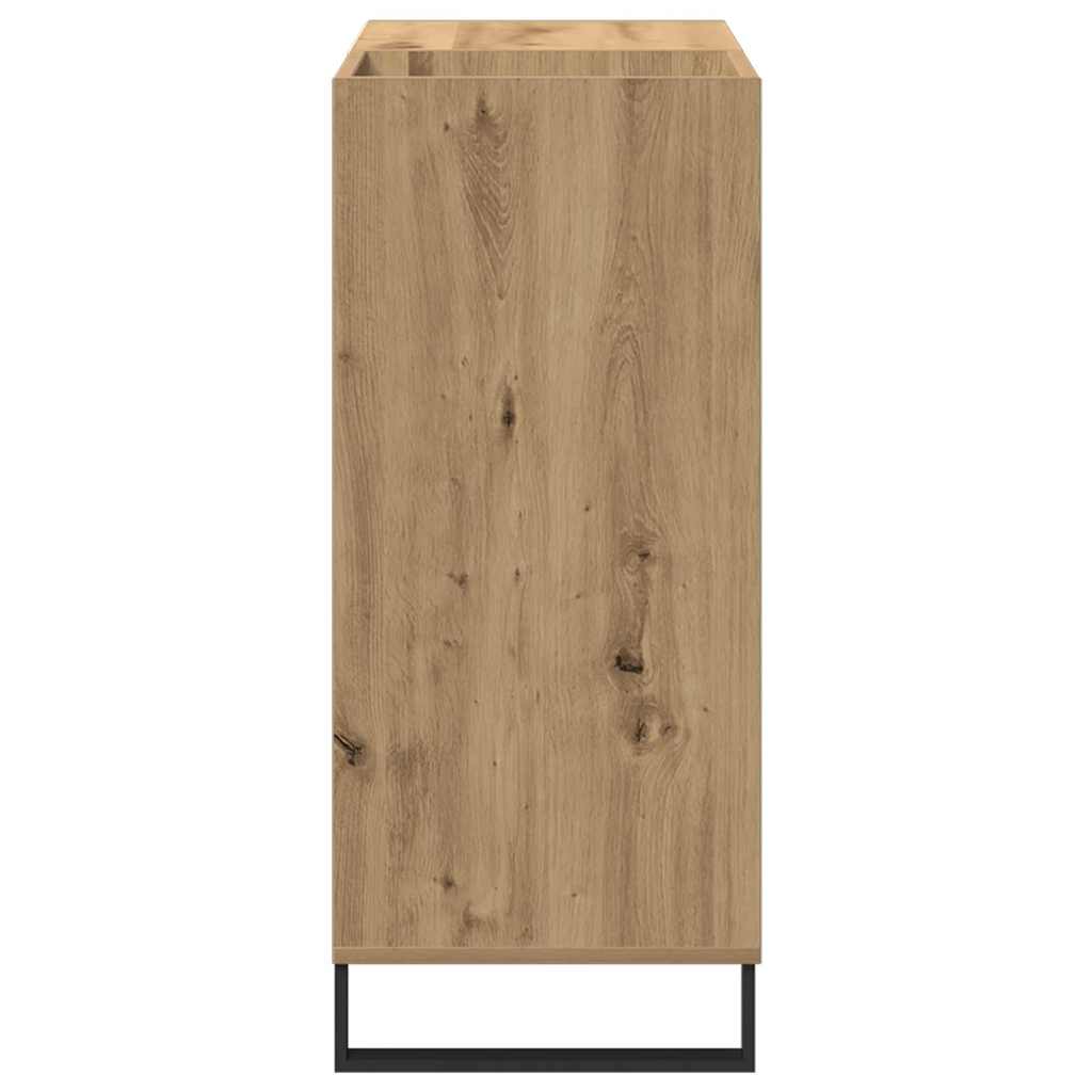 vidaXL Ντουλάπι δίσκων βινυλίου με ράφι artisan δρυς 85 x 38 x 89 εκ.