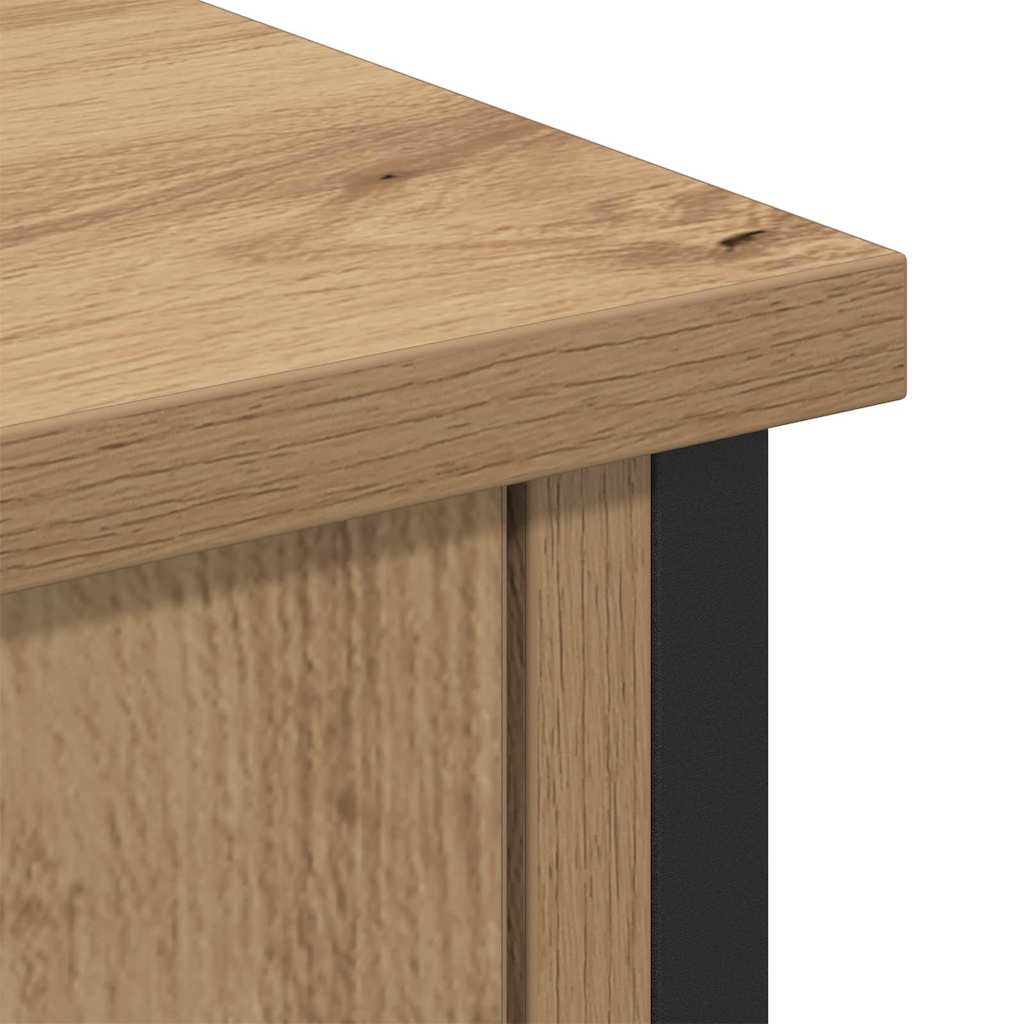 vidaXL Σετ επίπλου τηλεόρασης Επιτοίχιο Artisan Oak 101 x 35 x 65 εκ