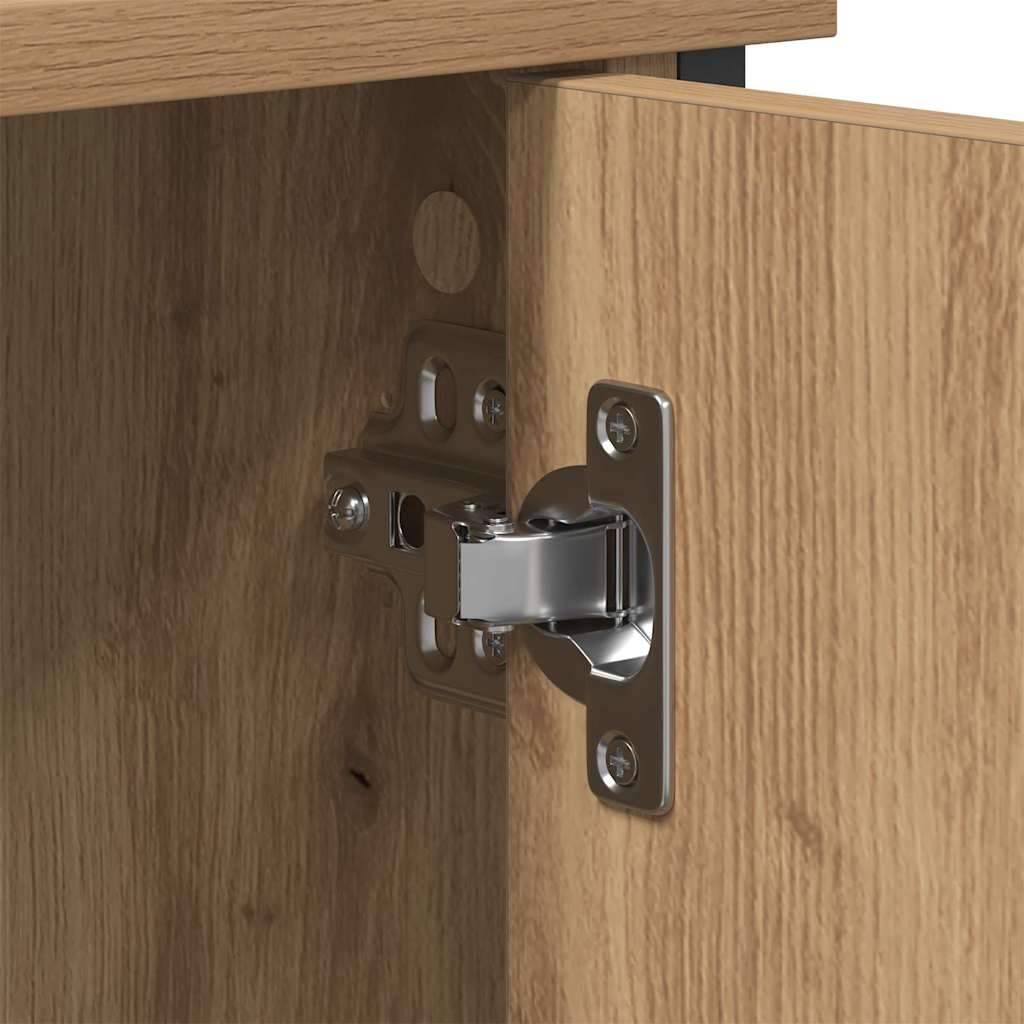 vidaXL Σετ επίπλου τηλεόρασης Επιτοίχιο Artisan Oak 101 x 35 x 65 εκ