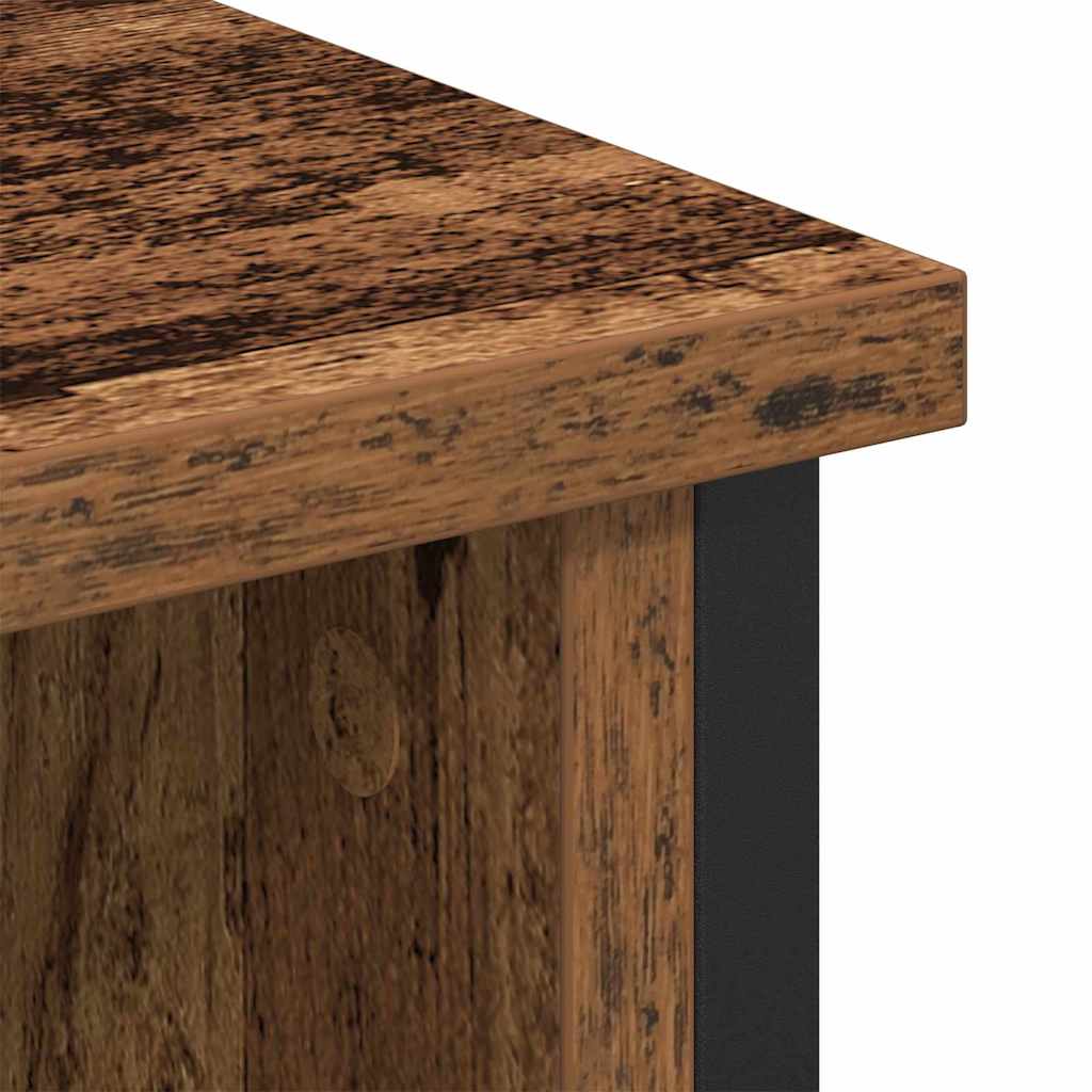 vidaXL Σετ επίπλου τηλεόρασης Επιτοίχιο Παλιό Ξύλο 100 x 35 x 45 εκ.