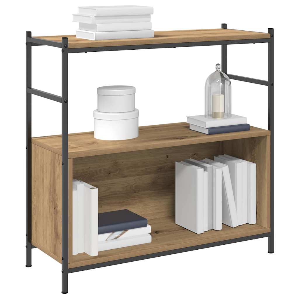 vidaXL Ράφι Βιβλίων artisan δρυς 80 x 30 x 78.5 εκ Επεξεργασμένο ξύλο