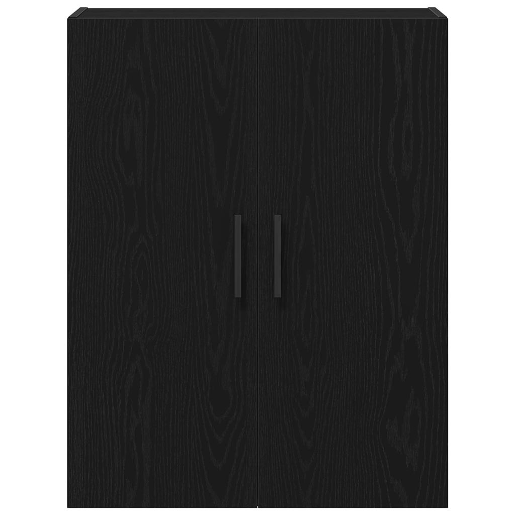 vidaXL Ντουλάπα τοίχου Επιτοίχιο Μαύρη Οξυά 69,5 x 34 x 90 εκ.