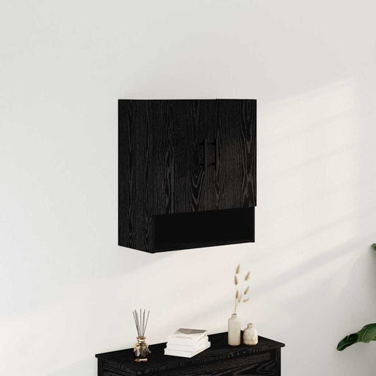 vidaXL Ντουλάπα Τοίχου Μαύρη δρυς 60 x 31 x 70 εκ Επεξεργασμένο ξύλο