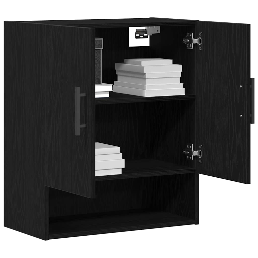 vidaXL Ντουλάπα Τοίχου Μαύρη δρυς 60 x 31 x 70 εκ Επεξεργασμένο ξύλο