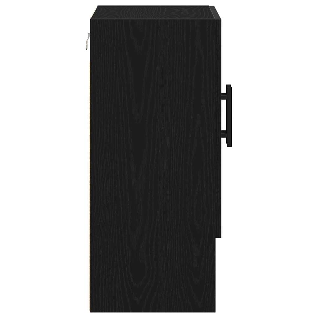 vidaXL Ντουλάπα Τοίχου Μαύρη δρυς 60 x 31 x 70 εκ Επεξεργασμένο ξύλο