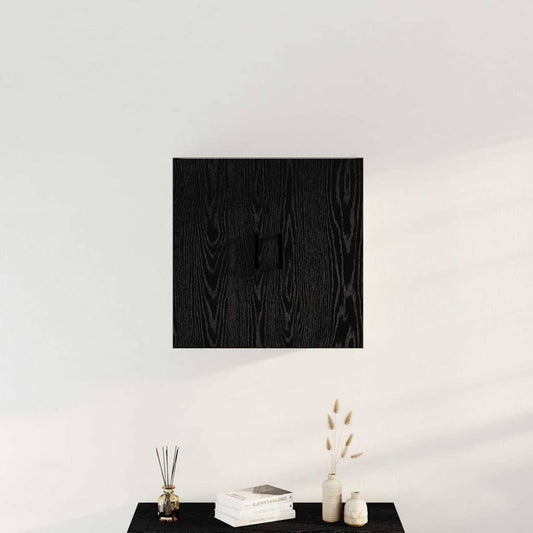 vidaXL Ντουλάπα Τοίχου Μαύρη δρυς 60 x 31 x 60 εκ. Επεξεργασμένο ξύλο