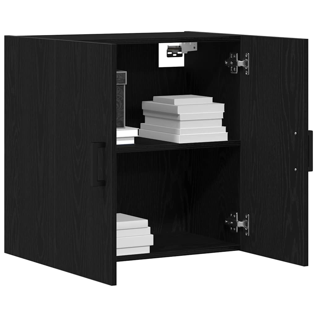 vidaXL Ντουλάπα Τοίχου Μαύρη δρυς 60 x 31 x 60 εκ. Επεξεργασμένο ξύλο
