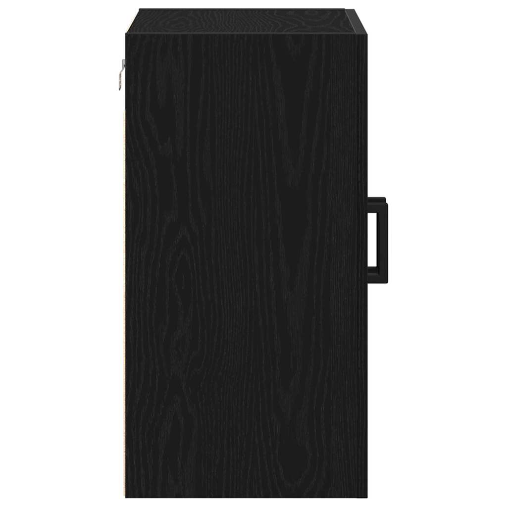 vidaXL Ντουλάπα Τοίχου Μαύρη δρυς 60 x 31 x 60 εκ. Επεξεργασμένο ξύλο