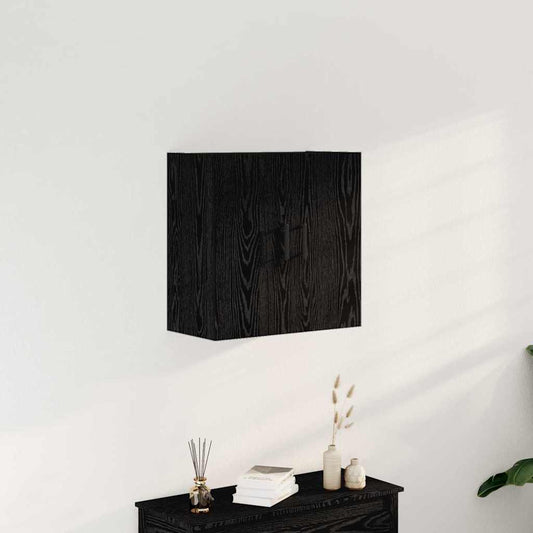 vidaXL Ντουλάπα τοίχου 60 x 31 x 60 εκ. Επεξεργασμένο Ξύλο Μαύρη Οξυά