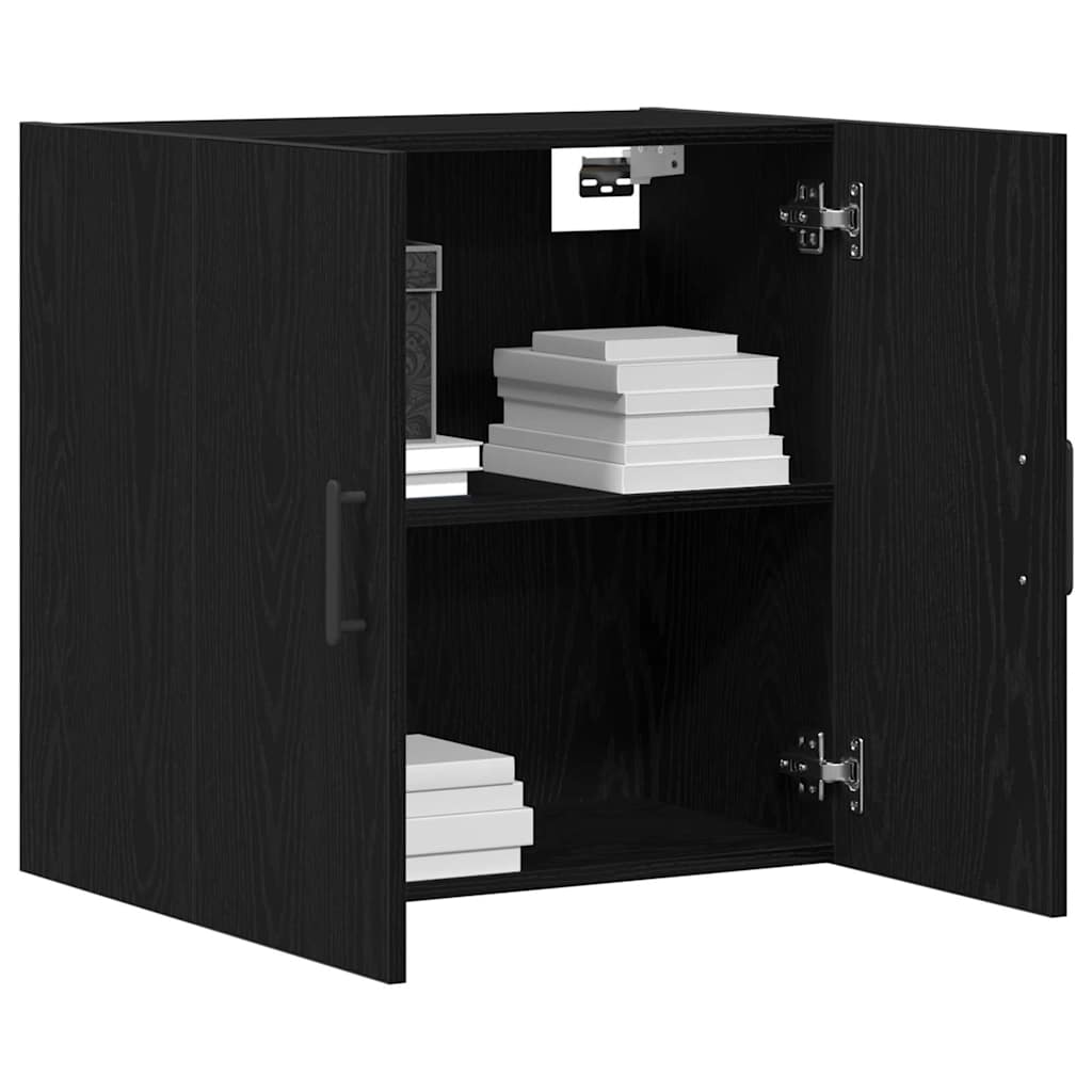 vidaXL Ντουλάπα Τοίχου Μαύρη δρυς 60 x 31 x 60 εκ. Επεξεργασμένο ξύλο