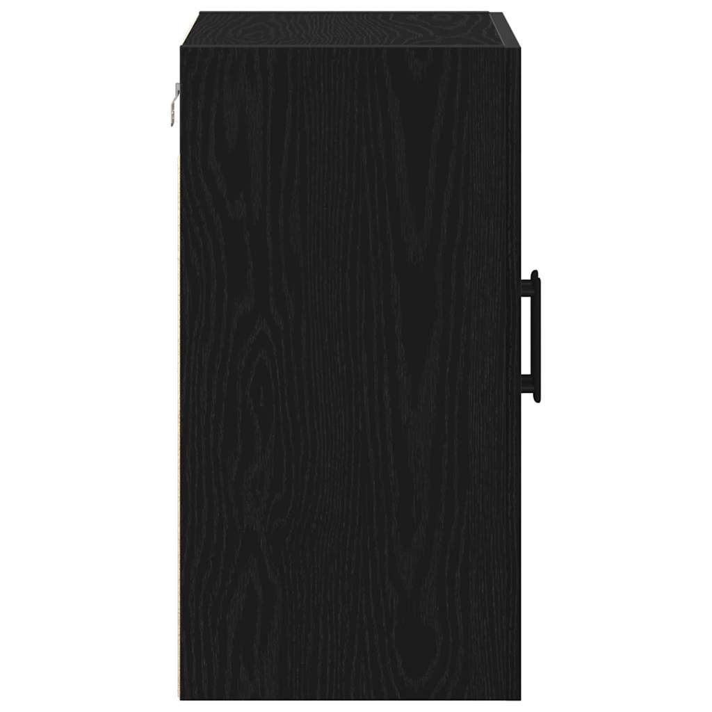 vidaXL Ντουλάπα Τοίχου Μαύρη δρυς 60 x 31 x 60 εκ. Επεξεργασμένο ξύλο