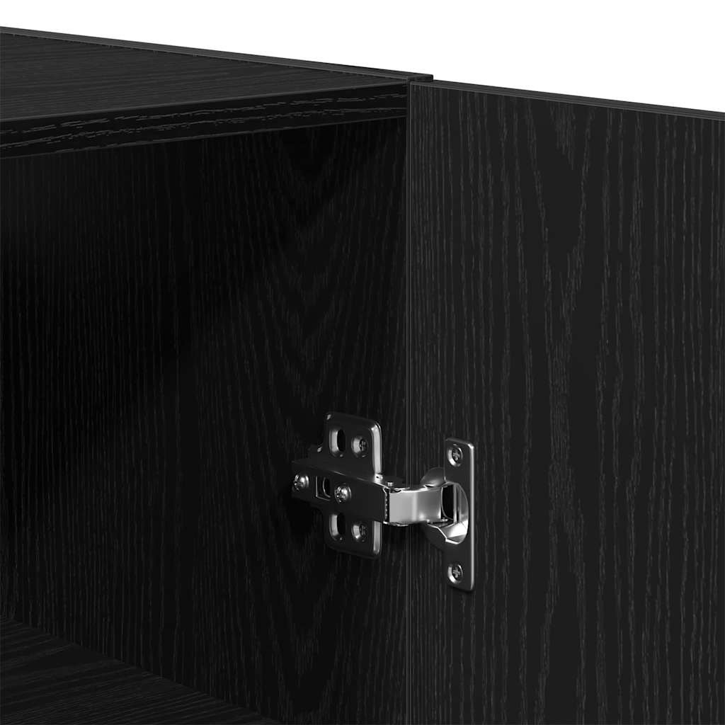 vidaXL Ντουλάπα τοίχου 60 x 31 x 60 εκ. Επεξεργασμένο Ξύλο Μαύρη Οξυά