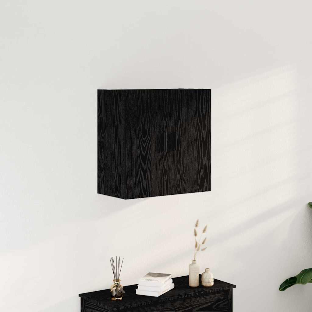 vidaXL Ντουλάπα τοίχου 60 x 31 x 60 εκ. Επεξεργασμένο Ξύλο Μαύρη Οξυά
