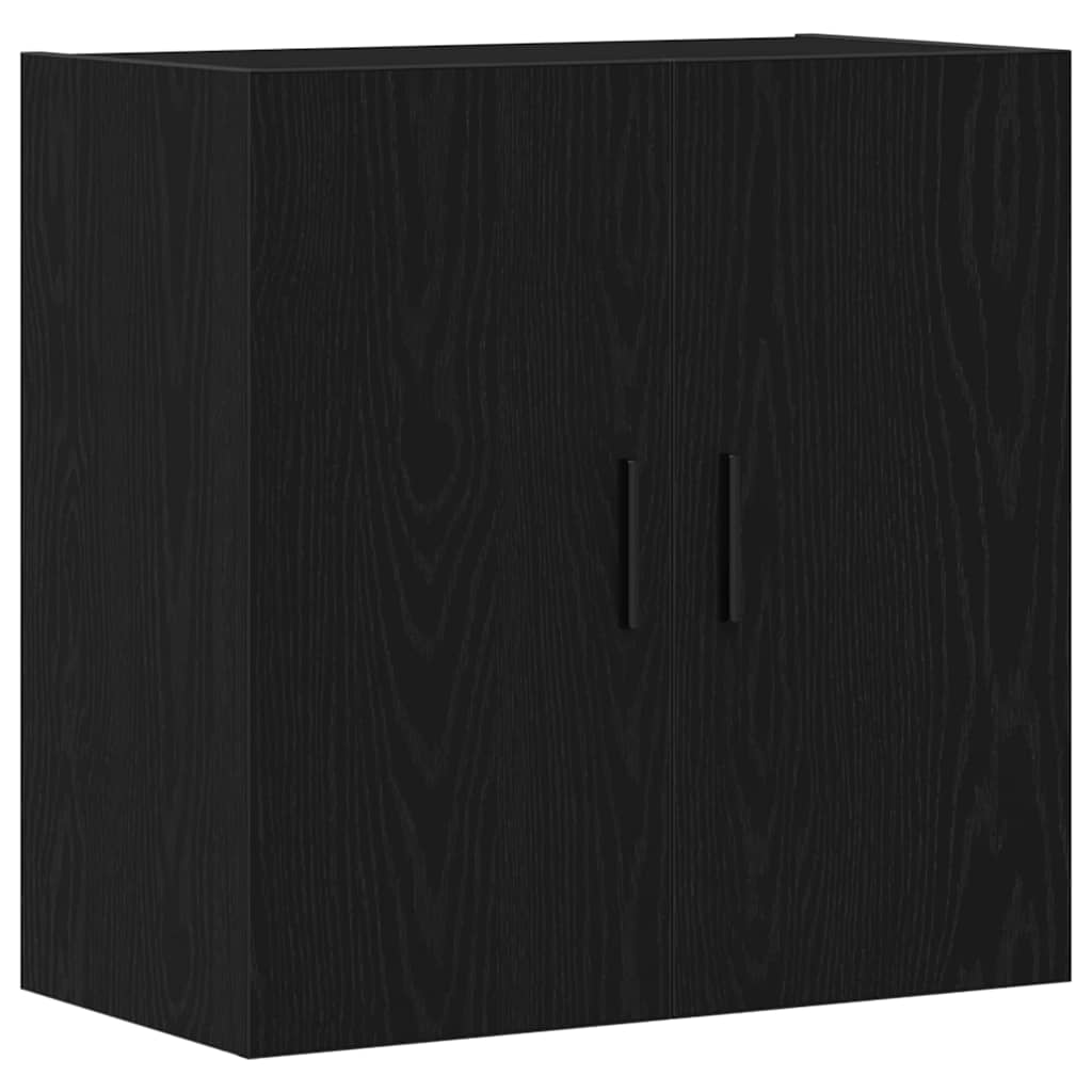 vidaXL Ντουλάπα τοίχου 60 x 31 x 60 εκ. Επεξεργασμένο Ξύλο Μαύρη Οξυά
