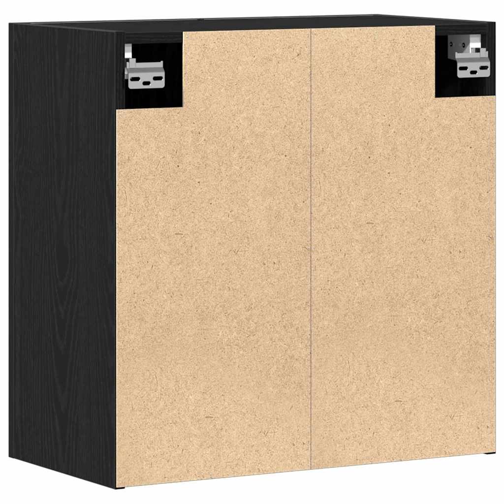 vidaXL Ντουλάπα τοίχου 60 x 31 x 60 εκ. Επεξεργασμένο Ξύλο Μαύρη Οξυά