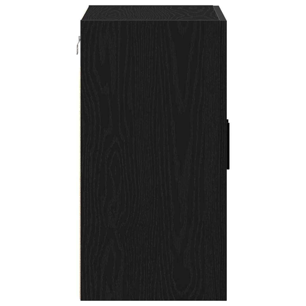 vidaXL Ντουλάπα τοίχου 60 x 31 x 60 εκ. Επεξεργασμένο Ξύλο Μαύρη Οξυά