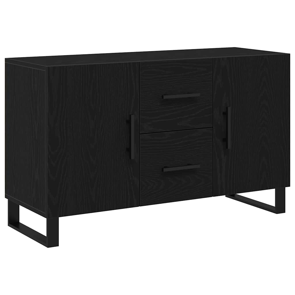 vidaXL Πλαϊνό γραφείο Μαύρη δρυς 100 x 36 x 60 εκ. Επεξεργασμένο ξύλο