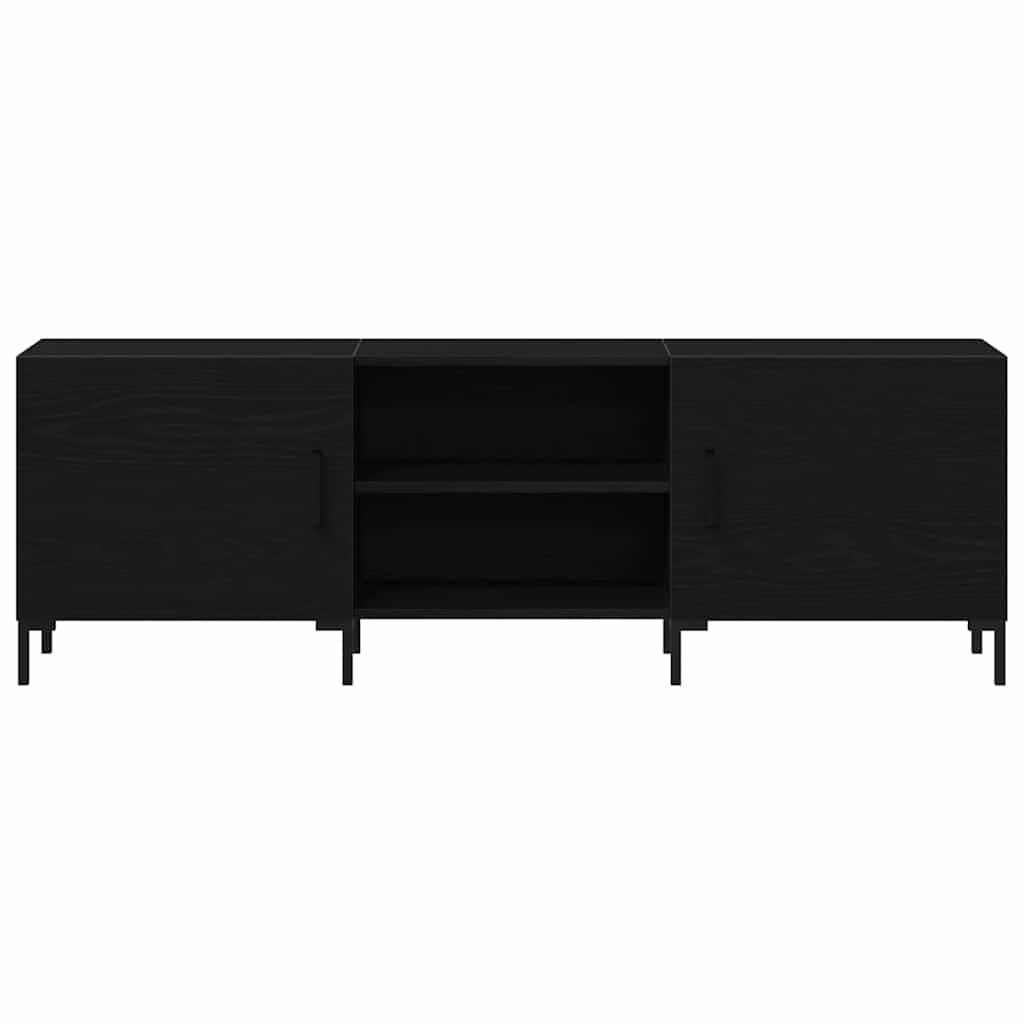 vidaXL Σετ επίπλου τηλεόρασης Επιτοίχιο Μαύρη Οξυά 150 x 30 x 50 cm