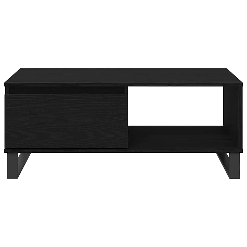 vidaXL Τραπεζάκι Σαλονιού with Drawer Μαύρη δρυς 90 x 50 x 36.5 εκ