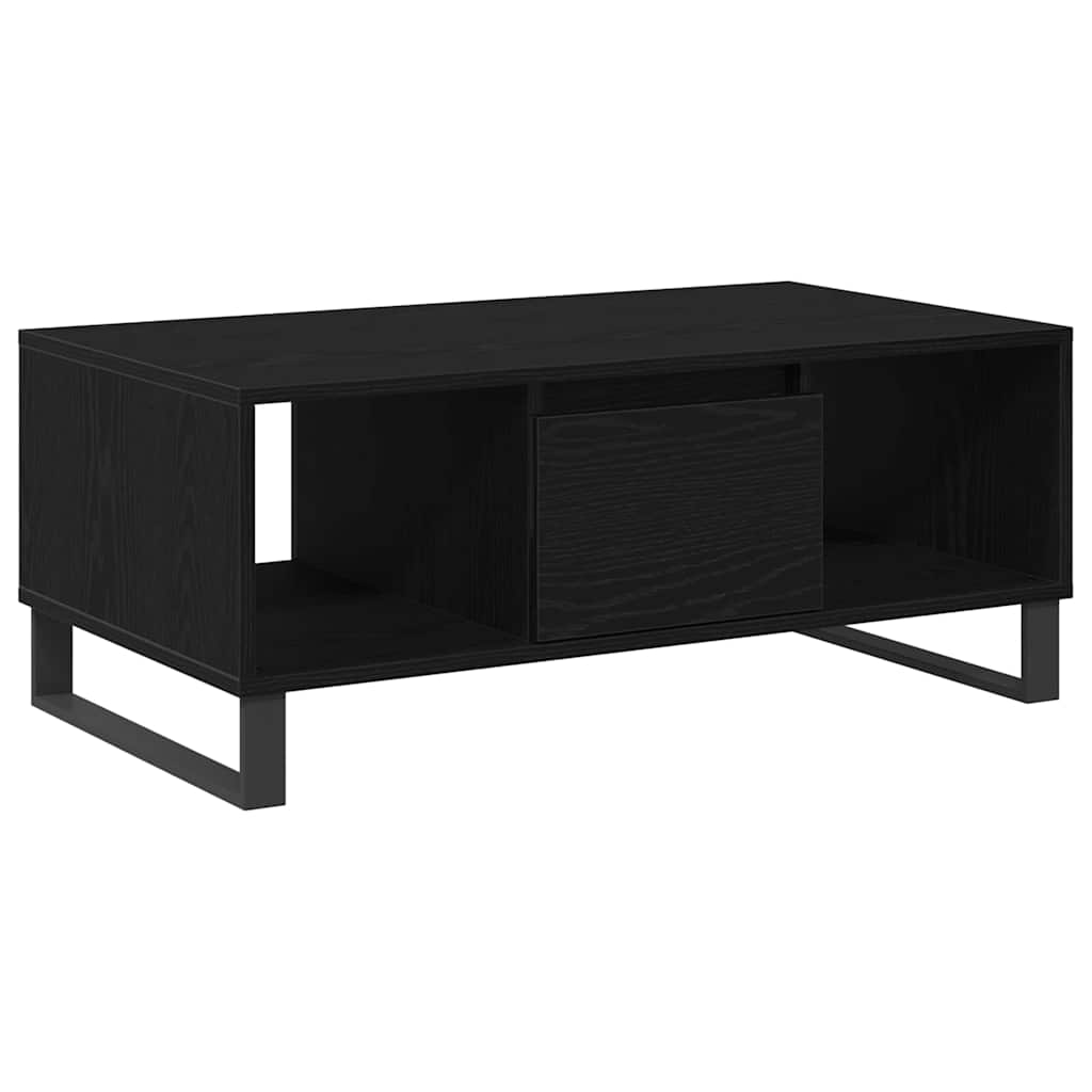 vidaXL Τραπεζάκι Σαλονιού with Drawer Μαύρη δρυς 90 x 50 x 36.5 εκ